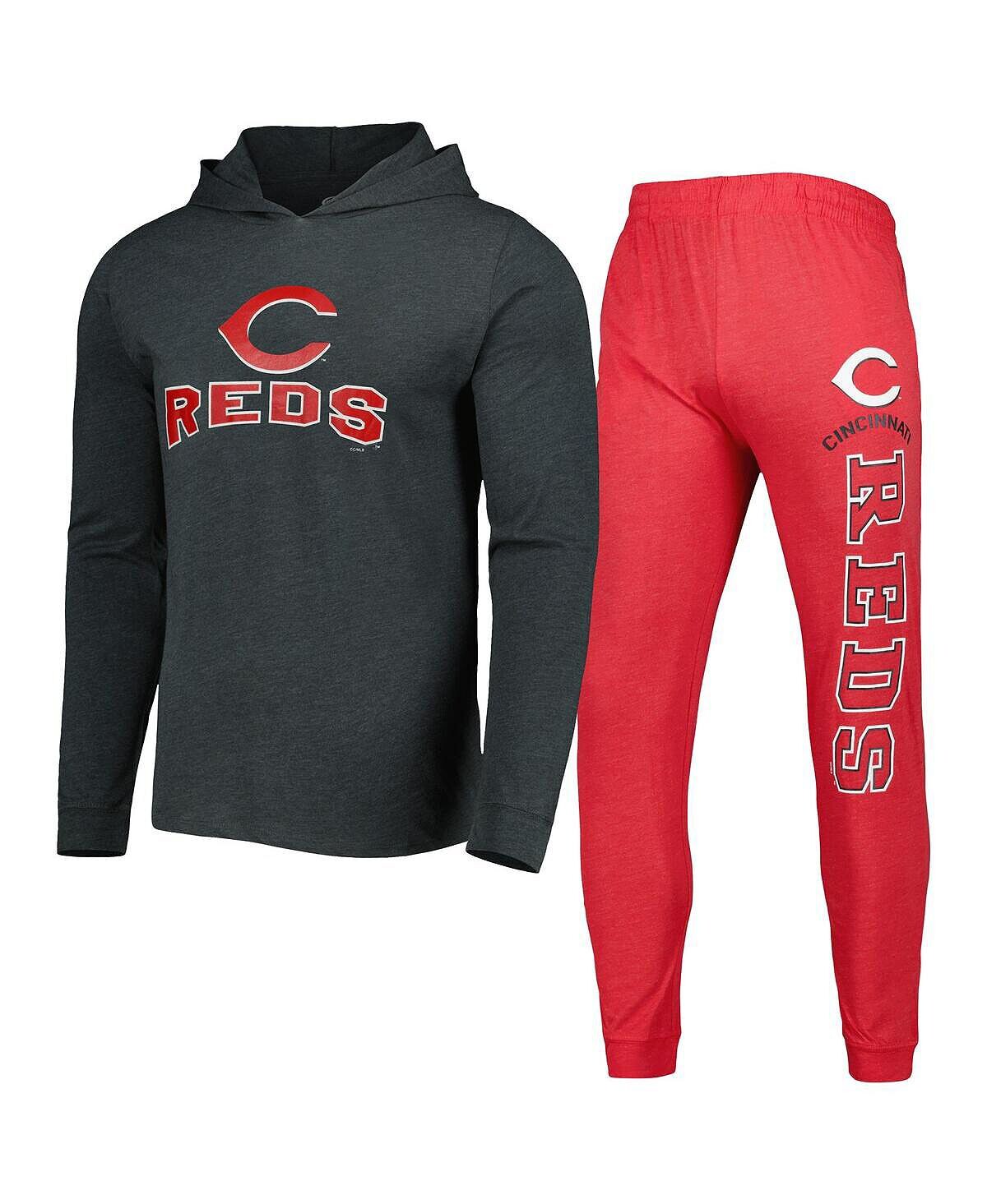 Мужской комплект с худи и джоггерами Heather Red, Heather Charcoal Cincinnati Reds Meter Concepts Sport
Мужской комплект с худи и джоггерами Heather Red, Heather Charcoal Cincinnati Reds Meter Concepts Sport