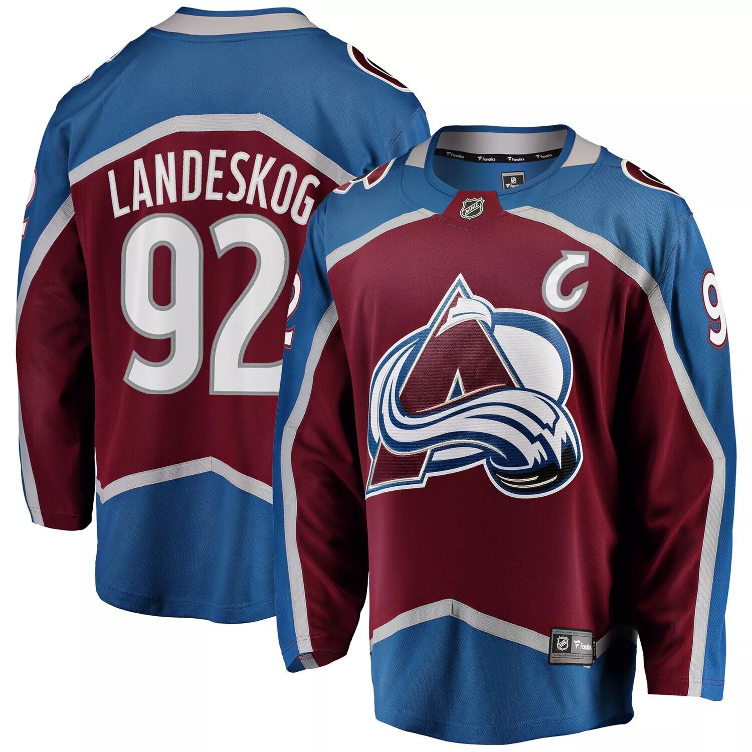Мужская джерси с логотипом Gabriel Landeskog бордового цвета Colorado Avalanche Breakaway Player Fanatics, Красный
Мужская джерси с логотипом Gabriel Landeskog бордового цвета Colorado Avalanche Breakaway Player Fanatics, Красный
