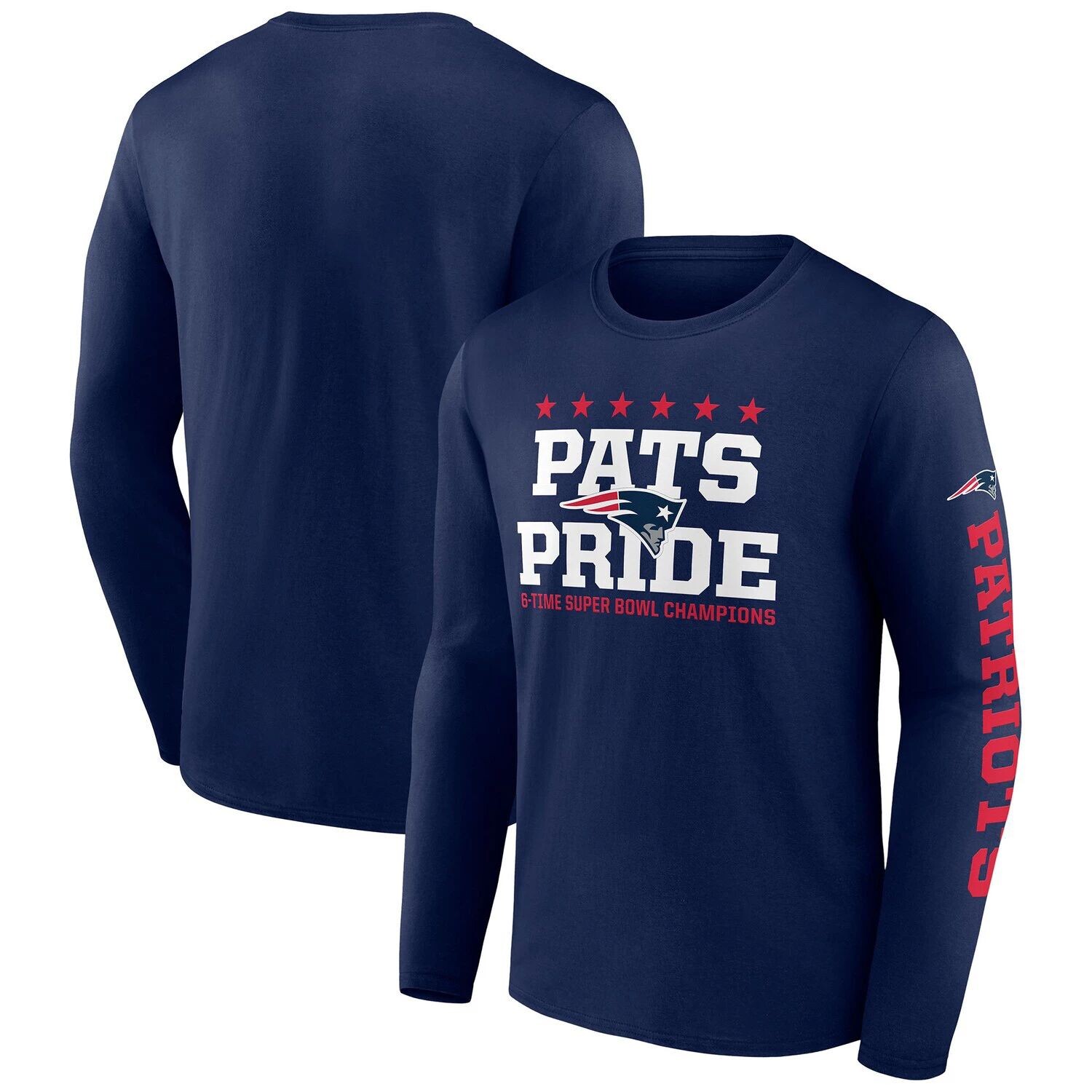 Мужская фирменная темно-синяя футболка New England Patriots Hometown Collection с длинными рукавами Fanatics
Мужская фирменная темно-синяя футболка New England Patriots Hometown Collection с длинными рукавами Fanatics