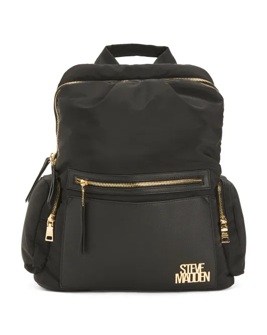 Нейлоновый пухлый рюкзак Hayve с двойными отделениями и сумкой Steve Madden, черный
Нейлоновый пухлый рюкзак Hayve с двойными отделениями и сумкой Steve Madden, черный