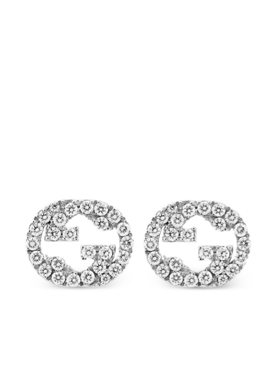 Серьги-гвоздики из белого золота с бриллиантами и логотипом Interlocking G Gucci, серебряный
Серьги-гвоздики из белого золота с бриллиантами и логотипом Interlocking G Gucci, серебряный