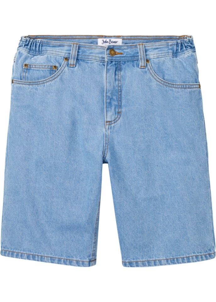 Джинсы-шорты с боковой резинкой на поясе classic fit John Baner Jeanswear, голубой
Джинсы-шорты с боковой резинкой на поясе classic fit John Baner Jeanswear, голубой