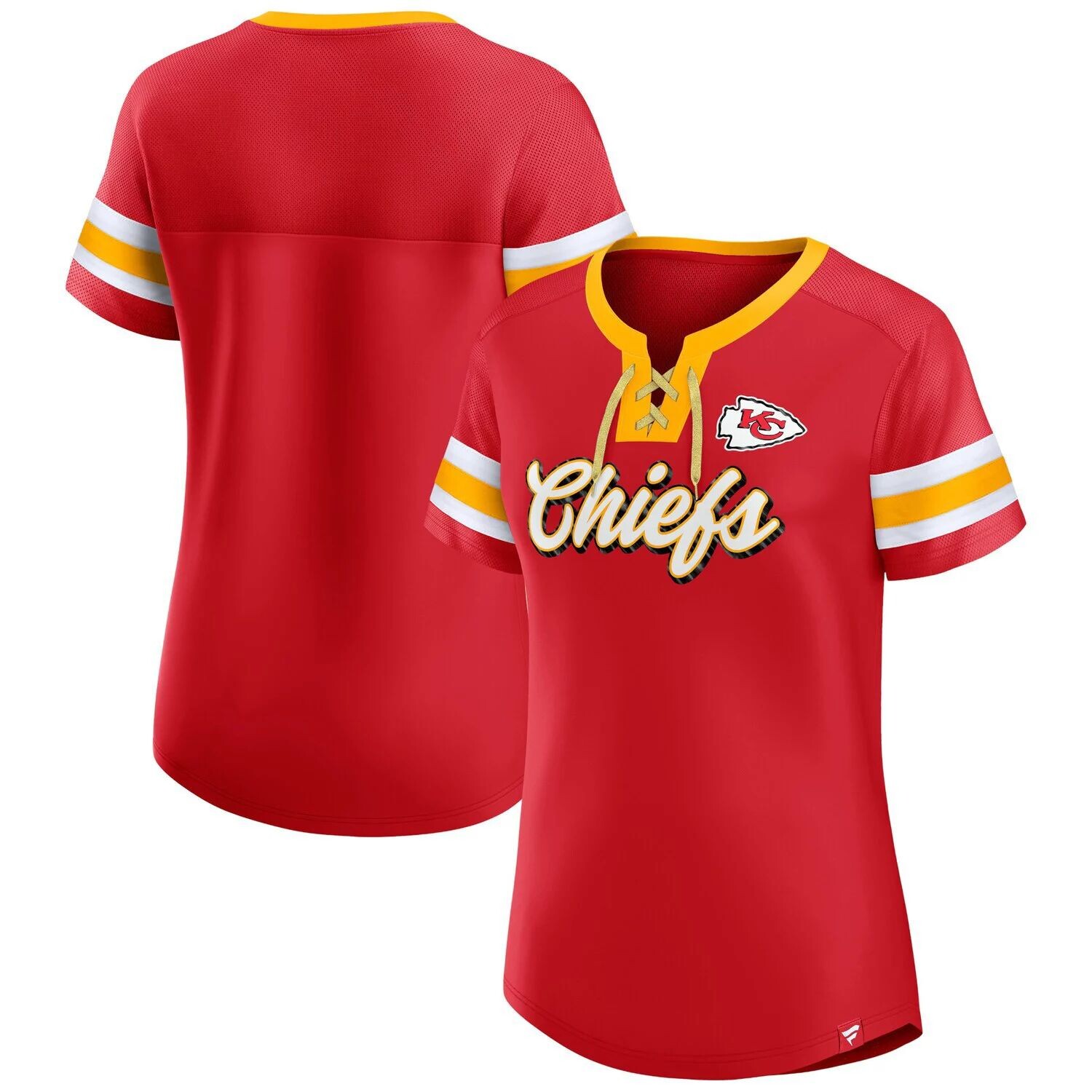 Женская красная футболка Fanatics Kansas City Chiefs Original State на шнуровке Fanatics, Красный
Женская красная футболка Fanatics Kansas City Chiefs Original State на шнуровке Fanatics, Красный