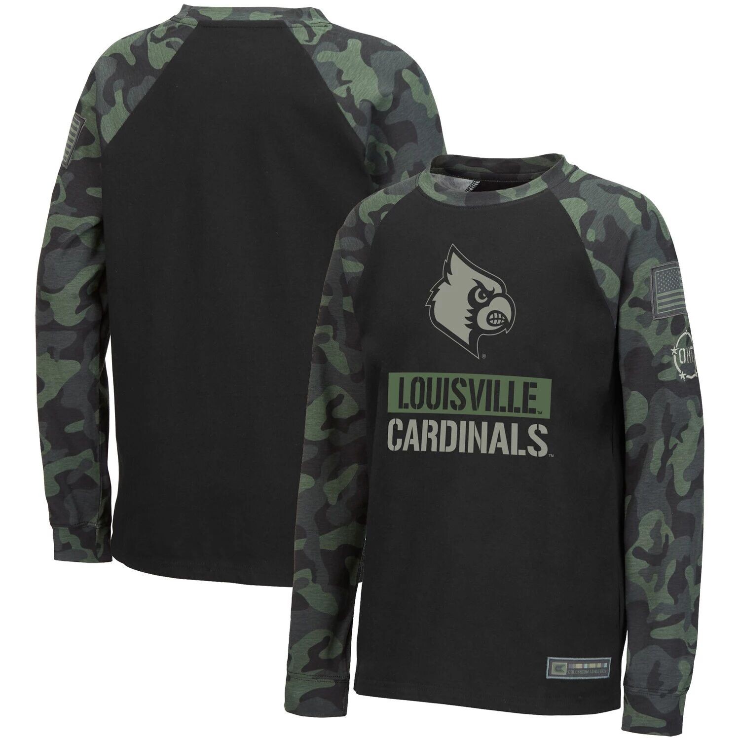 Молодежная футболка Colosseum с черным/камуфляжным принтом Louisville Cardinals OHT Military Appreciation реглан с длинными рукавами Colosseum
Молодежная футболка Colosseum с черным/камуфляжным принтом Louisville Cardinals OHT Military Appreciation реглан с длинными рукавами Colosseum