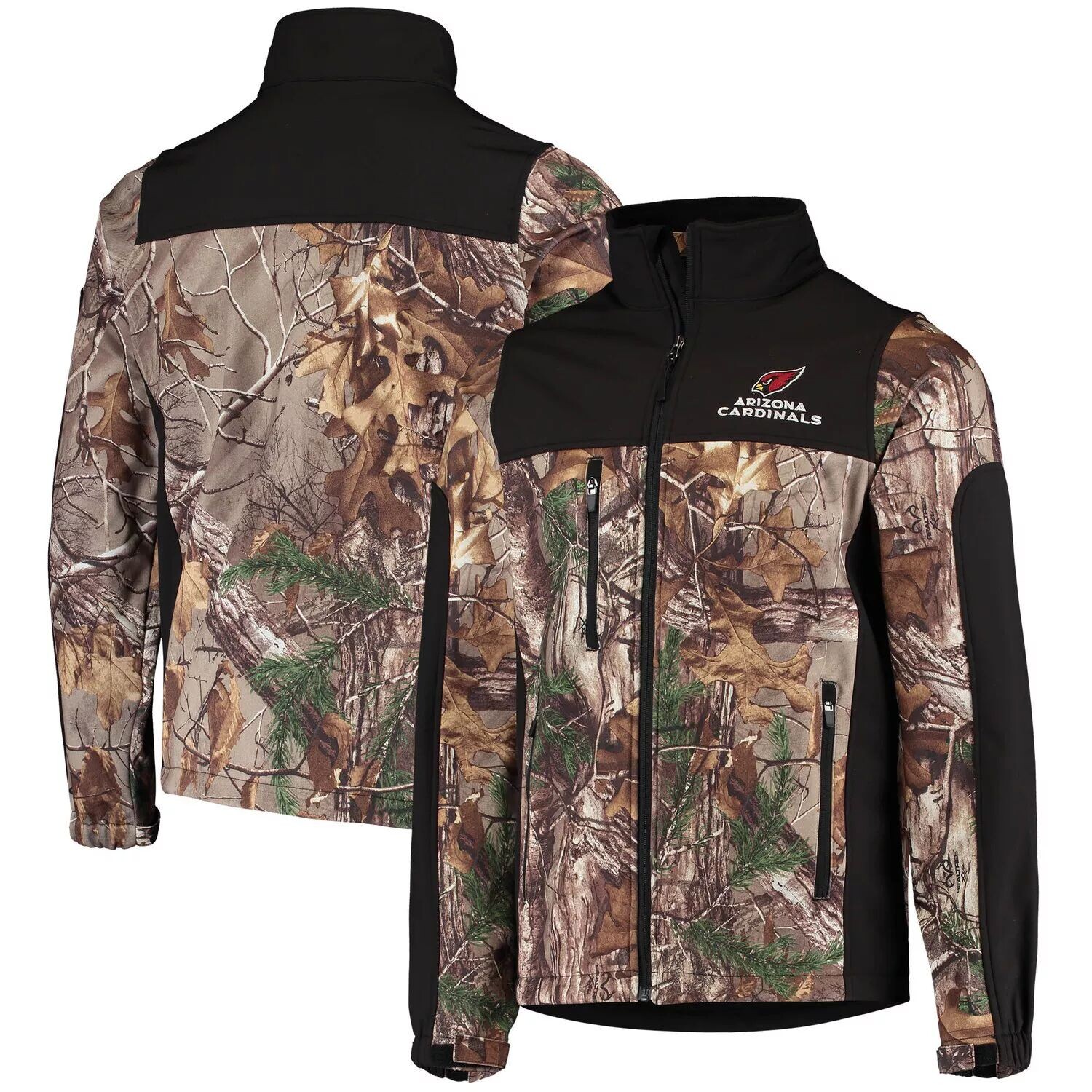 Мужская куртка Dunbrooke Realtree Camo/Black Arizona Cardinals Circle Hunter Softshell с молнией во всю длину
Мужская куртка Dunbrooke Realtree Camo/Black Arizona Cardinals Circle Hunter Softshell с молнией во всю длину