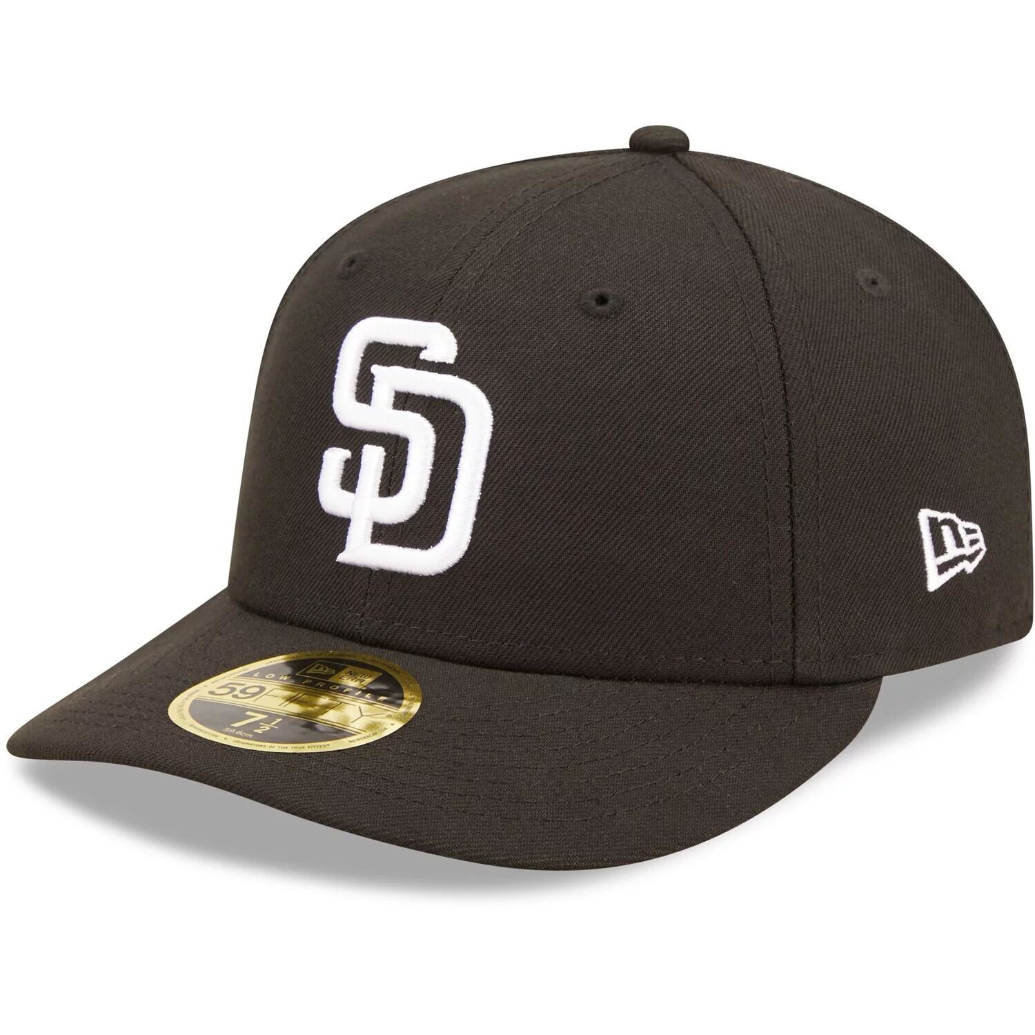 Мужская приталенная шляпа New Era San Diego Padres черно-белая с низким профилем 59FIFTY
Мужская приталенная шляпа New Era San Diego Padres черно-белая с низким профилем 59FIFTY