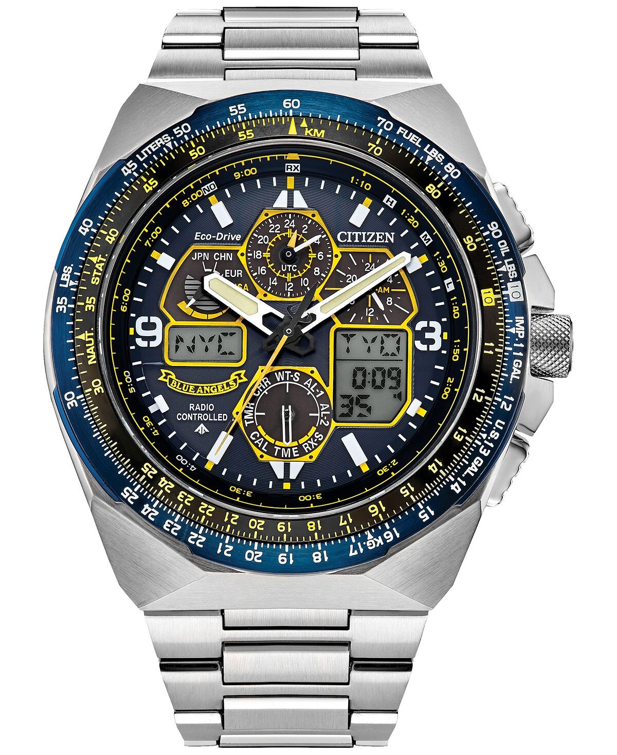 Мужские часы Eco-Drive с хронографом Promaster Blue Angels Air Skyhawk с браслетом из нержавеющей стали, 46 мм, ограниченная серия Citizen
Мужские часы Eco-Drive с хронографом Promaster Blue Angels Air Skyhawk с браслетом из нержавеющей стали, 46 мм, ограниченная серия Citizen