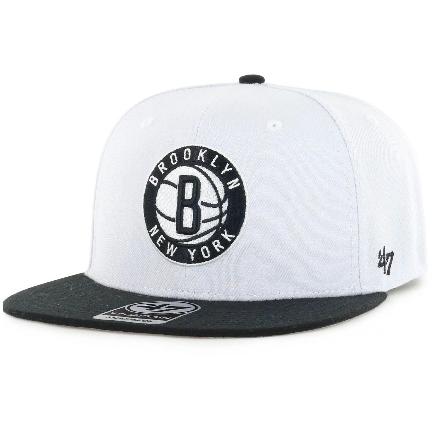 Мужская двухцветная кепка No Shot Captain Snapback белого/черного цвета '47 Brooklyn Nets
Мужская двухцветная кепка No Shot Captain Snapback белого/черного цвета '47 Brooklyn Nets