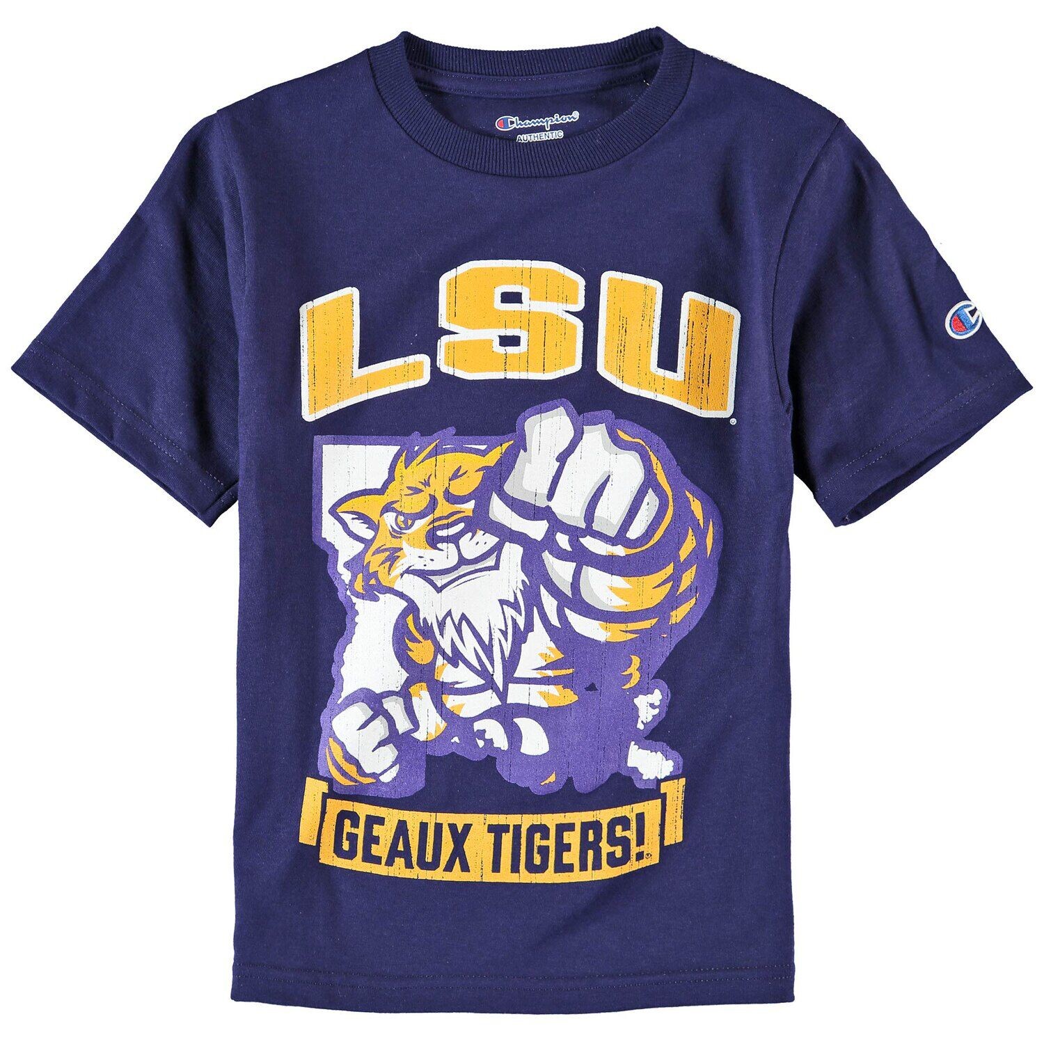Фиолетовая футболка с талисманом Youth Champion LSU Tigers Strong Champion, Фиолетовый
Фиолетовая футболка с талисманом Youth Champion LSU Tigers Strong Champion, Фиолетовый