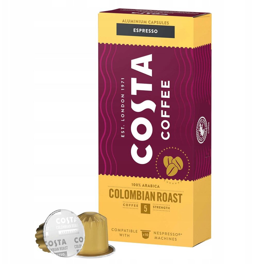 Кофе в капсулах Costa Costa Coffee The Colombian Roast, совместимый с Nespresso ESPRESSO, 10 капсул sarcia.eu
Кофе в капсулах Costa Costa Coffee The Colombian Roast, совместимый с Nespresso ESPRESSO, 10 капсул sarcia.eu