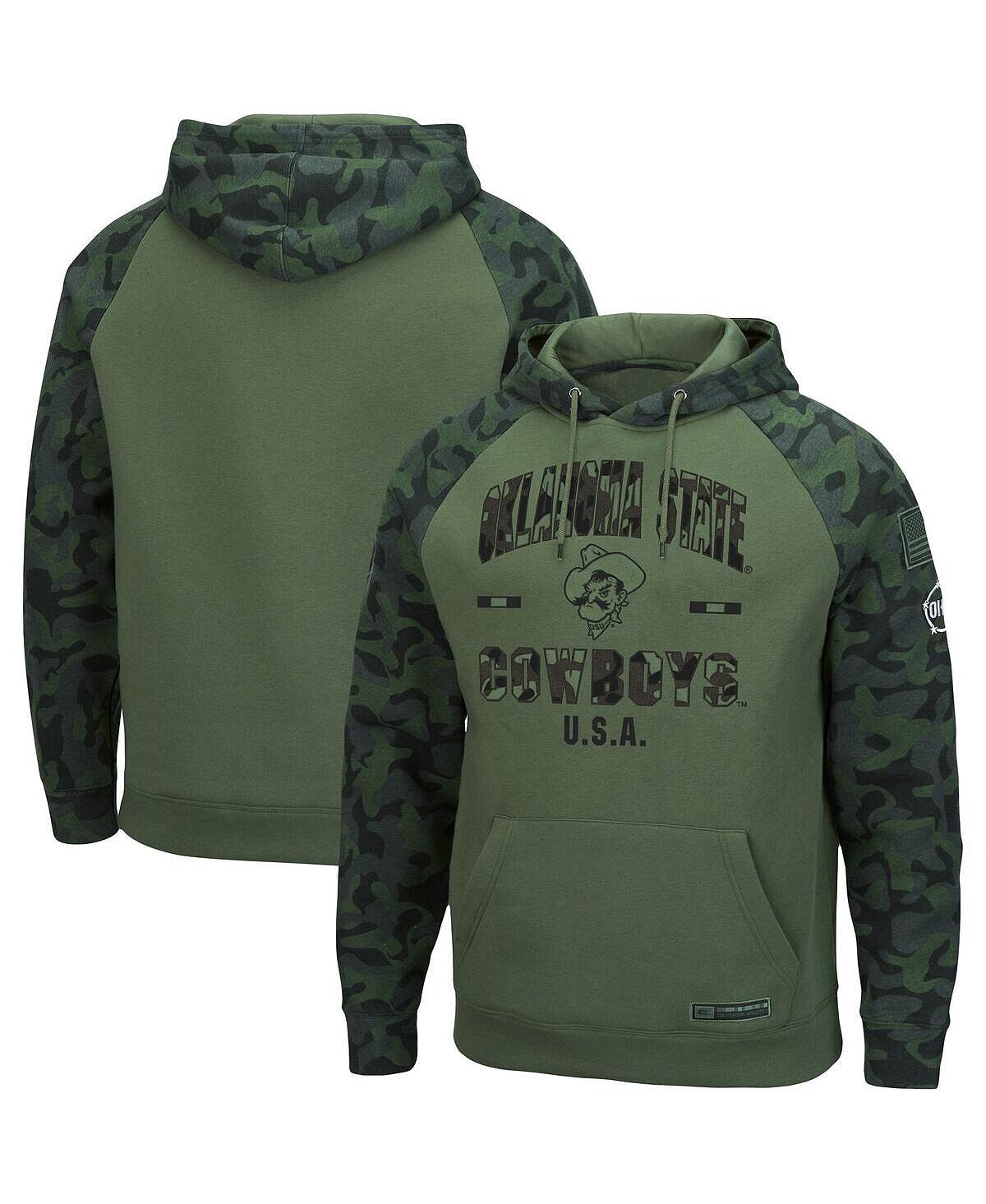 Мужской оливковый пуловер с капюшоном и камуфляжным принтом Oklahoma State Cowboys OHT Military-Inspired Appreciation реглан Colosseum
Мужской оливковый пуловер с капюшоном и камуфляжным принтом Oklahoma State Cowboys OHT Military-Inspired Appreciation реглан Colosseum