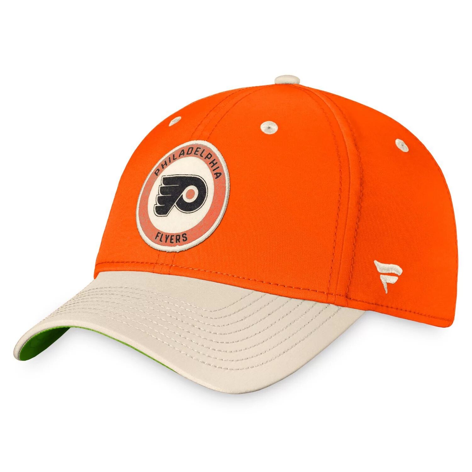 Мужская гибкая кепка в стиле ретро с логотипом Fanatics оранжевого/хаки Philadelphia Flyers True Classics
Мужская гибкая кепка в стиле ретро с логотипом Fanatics оранжевого/хаки Philadelphia Flyers True Classics