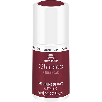 Лак для ногтей Striplac Peel Or Soak Vegan Print Of Love со светодиодной подсветкой цвета бордо-красный металлик, 8 мл Drunk Of Love, Alessandro
Лак для ногтей Striplac Peel Or Soak Vegan Print Of Love со светодиодной подсветкой цвета бордо-красный металлик, 8 мл Drunk Of Love, Alessandro