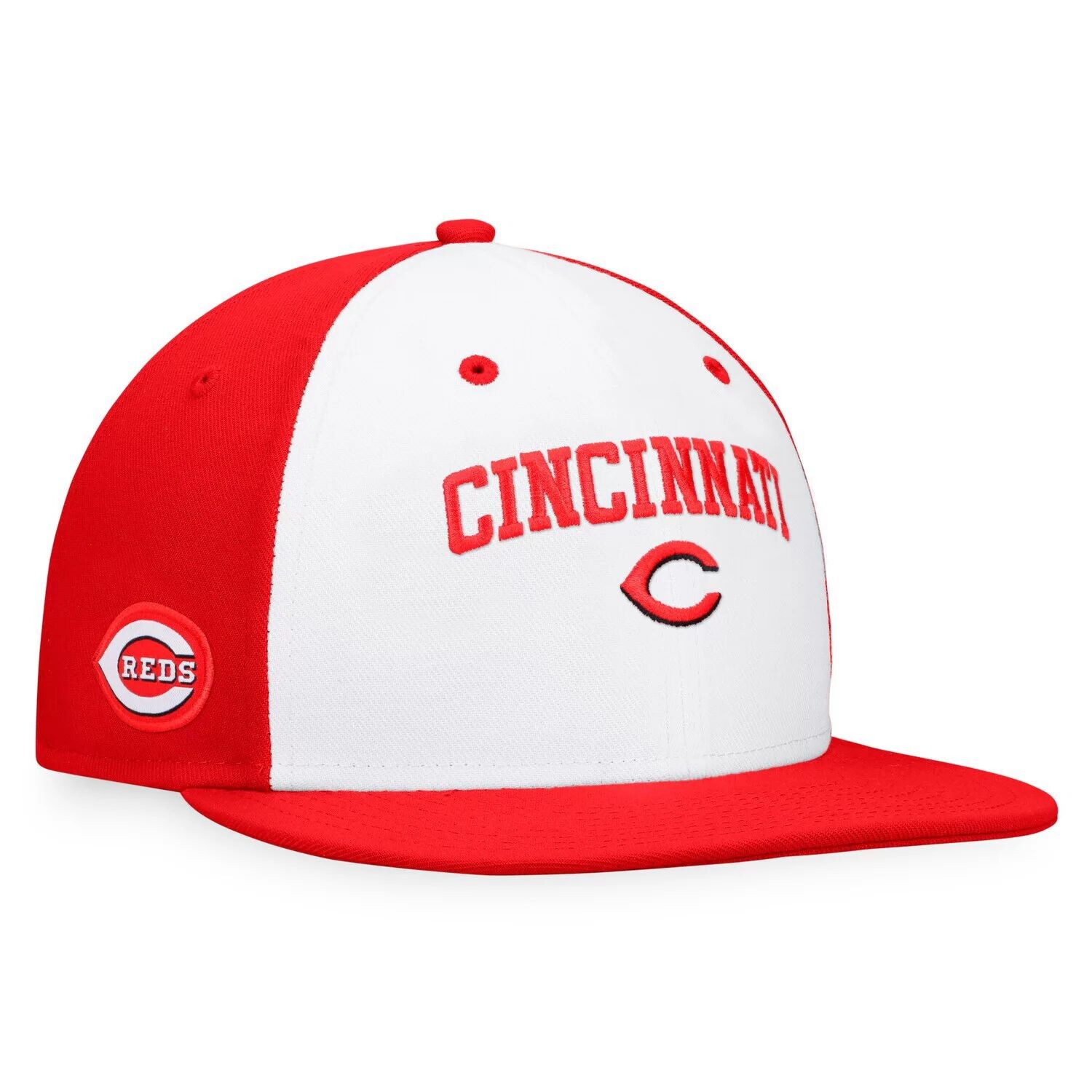 Мужская фирменная белая/красная шляпа Fanatics Cincinnati Reds Iconic с цветными блоками.
Мужская фирменная белая/красная шляпа Fanatics Cincinnati Reds Iconic с цветными блоками.