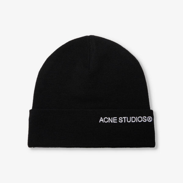 Шапка из смесовой шерсти с фирменной вышивкой и складными полями Acne Studios, черный
Шапка из смесовой шерсти с фирменной вышивкой и складными полями Acne Studios, черный