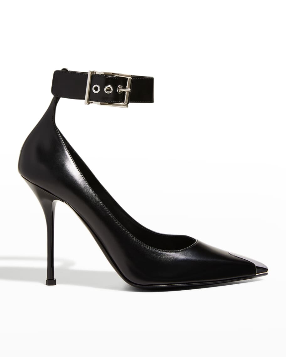 Туфли-лодочки Boxcar из телячьей кожи с пряжкой на щиколотке Alexander McQueen
Туфли-лодочки Boxcar из телячьей кожи с пряжкой на щиколотке Alexander McQueen