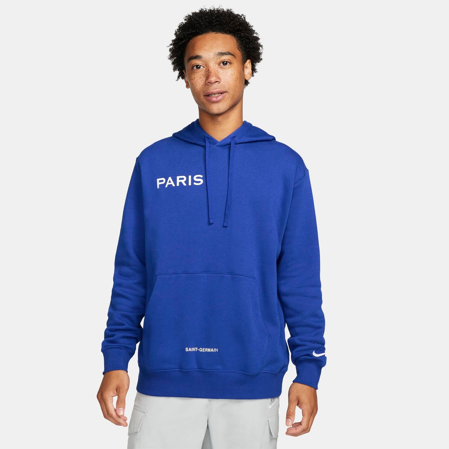 Мужской флисовый пуловер с капюшоном Nike Sportswear Paris Saint-Germain Club, синий
Мужской флисовый пуловер с капюшоном Nike Sportswear Paris Saint-Germain Club, синий