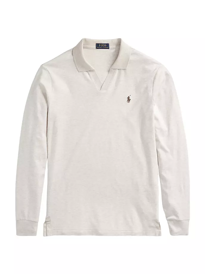 Хлопковая рубашка-поло с длинными рукавами интерлок Polo Ralph Lauren, цвет american heather
Хлопковая рубашка-поло с длинными рукавами интерлок Polo Ralph Lauren, цвет american heather