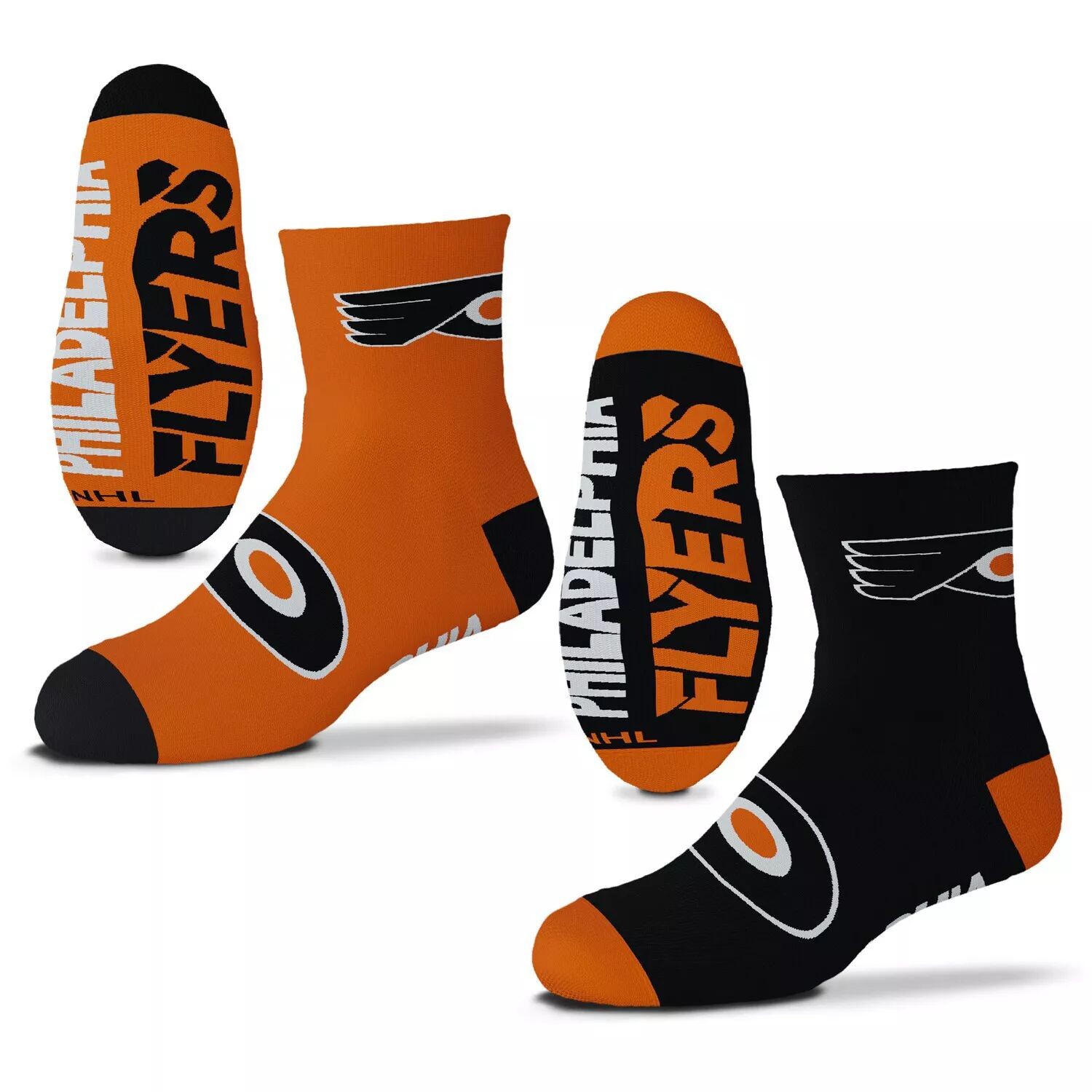 Комплект из двух носков длиной в четверть длины Youth For Bare Feet Philadelphia Flyers Unbranded
Комплект из двух носков длиной в четверть длины Youth For Bare Feet Philadelphia Flyers Unbranded