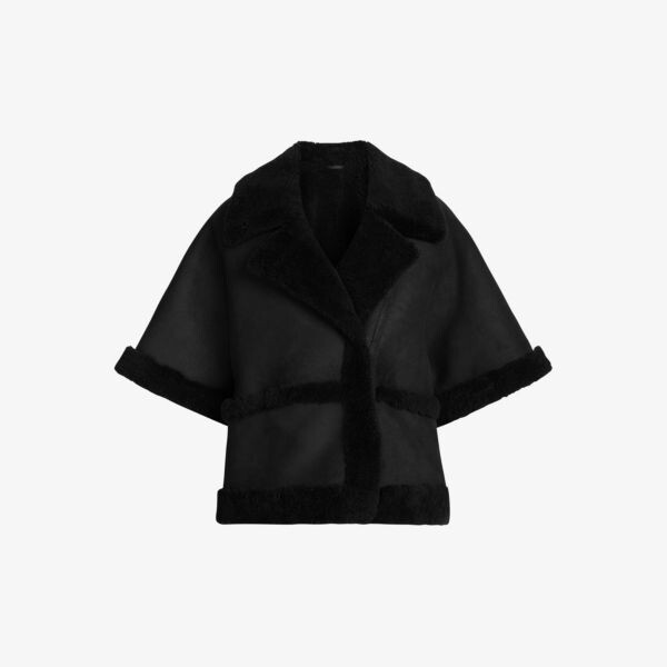 Куртка свободного кроя из овчины Farley с короткими рукавами Allsaints, черный
Куртка свободного кроя из овчины Farley с короткими рукавами Allsaints, черный