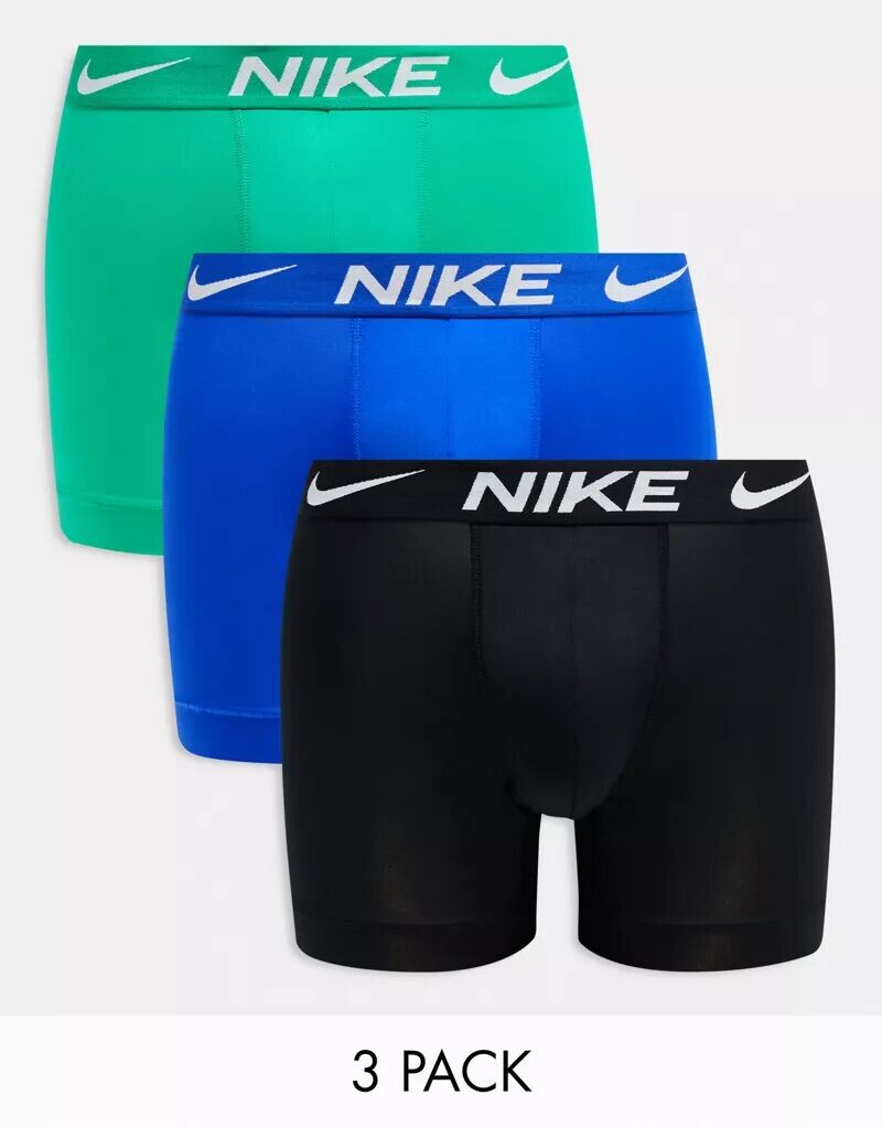Комплект из трех трусов из микрофибры Nike Dri-FIT Essential зеленого/черного/синего цвета, Черный, Комплект из трех трусов из микрофибры Nike Dri-FIT Essential зеленого/черного/синего цвета
Комплект из трех трусов из микрофибры Nike Dri-FIT Essential зеленого/черного/синего цвета, Черный, Комплект из трех трусов из микрофибры Nike Dri-FIT Essential зеленого/черного/синего цвета
