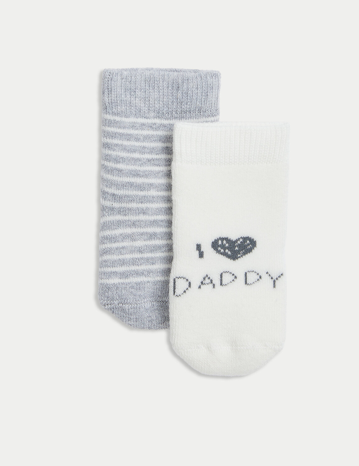 2 пары хлопковых носков для малышей I Love Daddy (0–3 лет) Marks & Spencer, мульти
2 пары хлопковых носков для малышей I Love Daddy (0–3 лет) Marks & Spencer, мульти