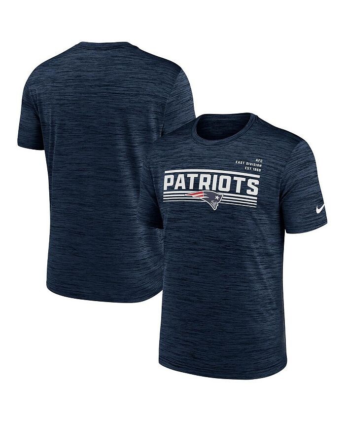 Мужская темно-синяя футболка New England Patriots Yardline Velocity Performance Nike, синий
Мужская темно-синяя футболка New England Patriots Yardline Velocity Performance Nike, синий