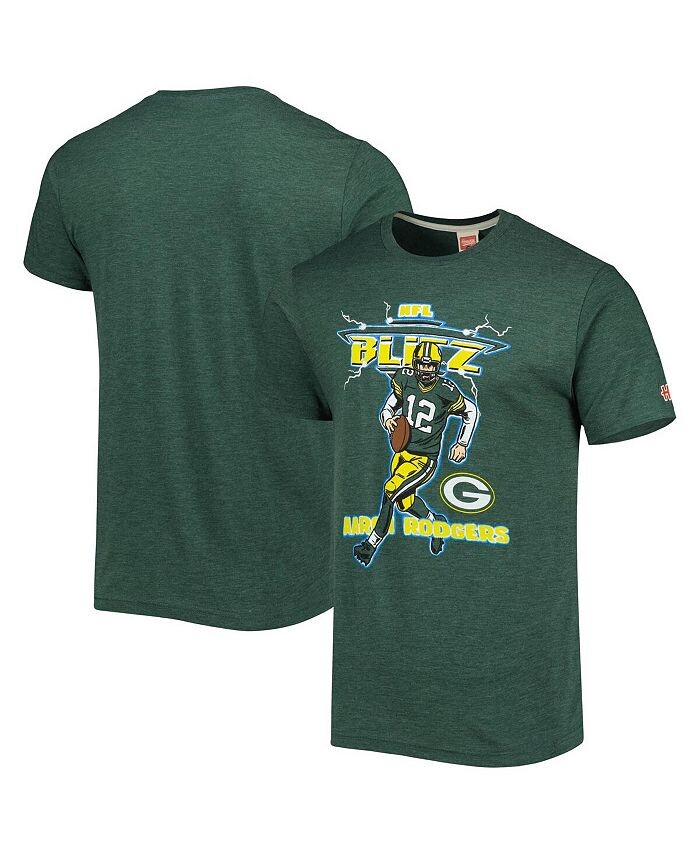 Мужская футболка Aaron Rodgers Heathered Green Green Bay Packers Nfl Blitz Player Tri-Blend Homage, зеленый
Мужская футболка Aaron Rodgers Heathered Green Green Bay Packers Nfl Blitz Player Tri-Blend Homage, зеленый