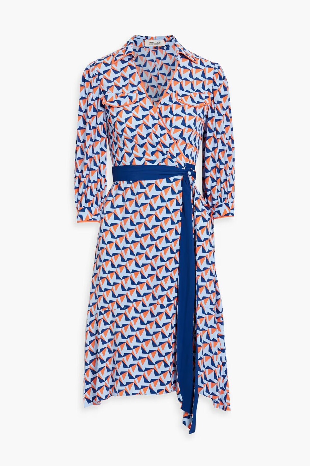 Платье Ana из крепа с запахом и принтом Diane Von Furstenberg, светло-синий
Платье Ana из крепа с запахом и принтом Diane Von Furstenberg, светло-синий