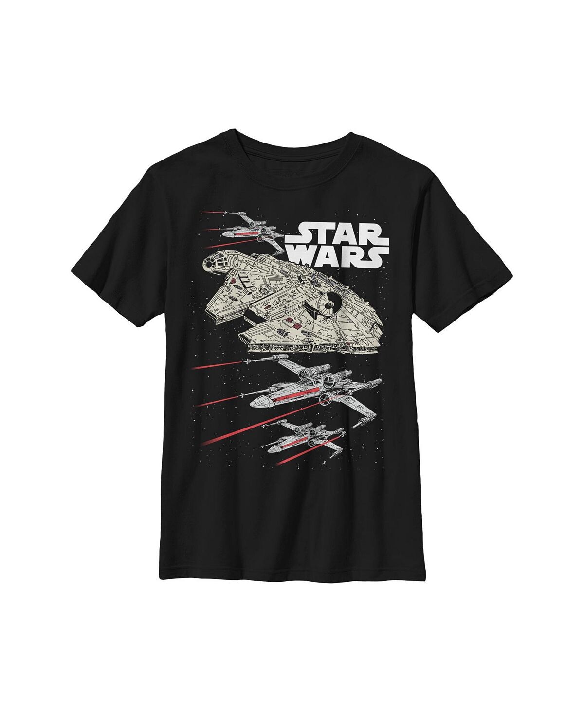 Детская футболка «Звездные войны: Тысячелетний сокол и X-Wing, летящие в битву» Disney Lucasfilm
Детская футболка «Звездные войны: Тысячелетний сокол и X-Wing, летящие в битву» Disney Lucasfilm