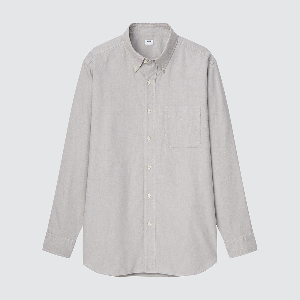 Мужская и женская рубашка-оксфорд Uniqlo, деловая повседневная рубашка с длинными рукавами
Мужская и женская рубашка-оксфорд Uniqlo, деловая повседневная рубашка с длинными рукавами