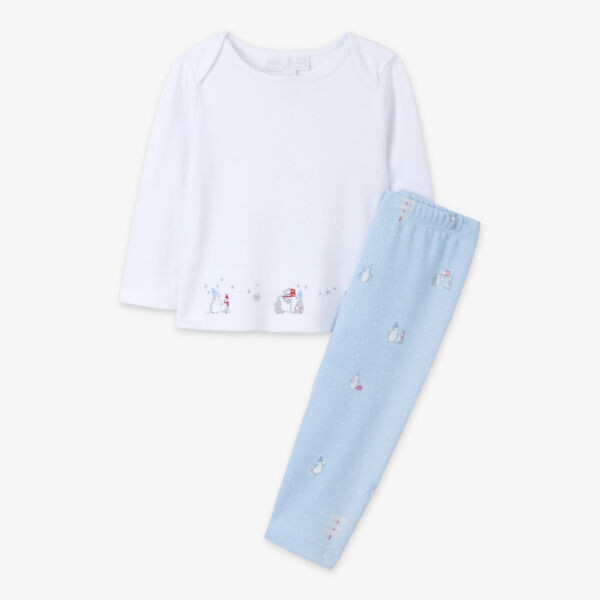 Пижамный комплект из органического хлопка с вышивкой пингвинов The Little White Company, синий
Пижамный комплект из органического хлопка с вышивкой пингвинов The Little White Company, синий