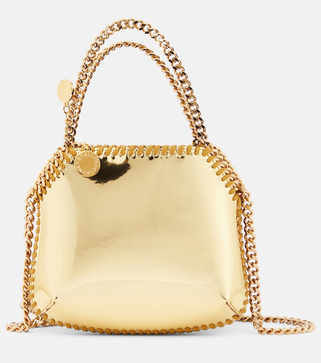 Сумка на плечо falabella mini из искусственной кожи с эффектом металлик Stella Mccartney, желтый
Сумка на плечо falabella mini из искусственной кожи с эффектом металлик Stella Mccartney, желтый