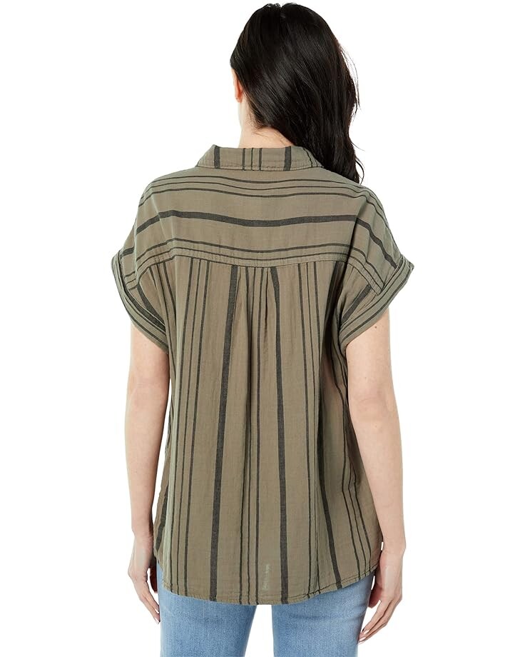Рубашка Dylan by True Grit Taylor Stripe Short Sleeve Button Front Shirt, цвет Palm
Рубашка Dylan by True Grit Taylor Stripe Short Sleeve Button Front Shirt, цвет Palm