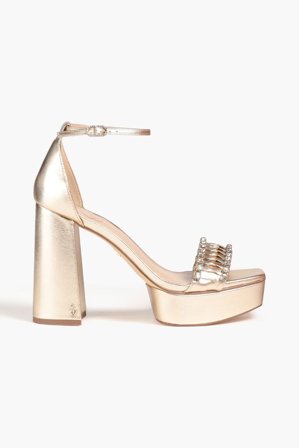 Босоножки Ninette из металлизированной кожи с кристаллами на платформе Sam Edelman, платина
Босоножки Ninette из металлизированной кожи с кристаллами на платформе Sam Edelman, платина