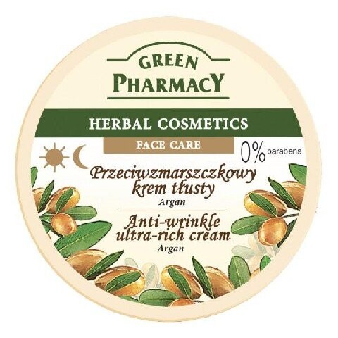 Зеленая Аптека, жирный крем для лица против морщин с арганой, 150 мл, Green Pharmacy
Зеленая Аптека, жирный крем для лица против морщин с арганой, 150 мл, Green Pharmacy