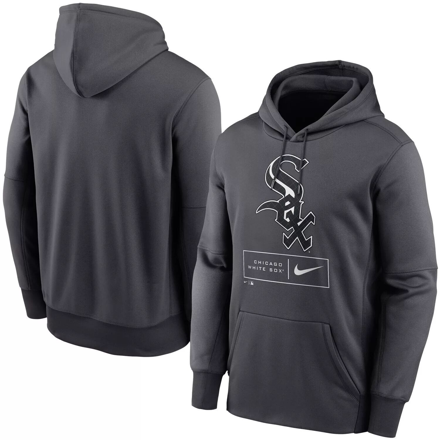 Мужская антрацитовая толстовка с капюшоном Chicago White Sox Season Pattern Performance Pullover Nike, Черный
Мужская антрацитовая толстовка с капюшоном Chicago White Sox Season Pattern Performance Pullover Nike, Черный