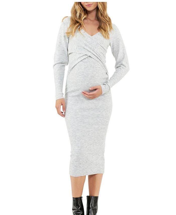 Трикотажное платье для кормящих мам и беременных Ripe Heidi Ripe Maternity, серый
Трикотажное платье для кормящих мам и беременных Ripe Heidi Ripe Maternity, серый