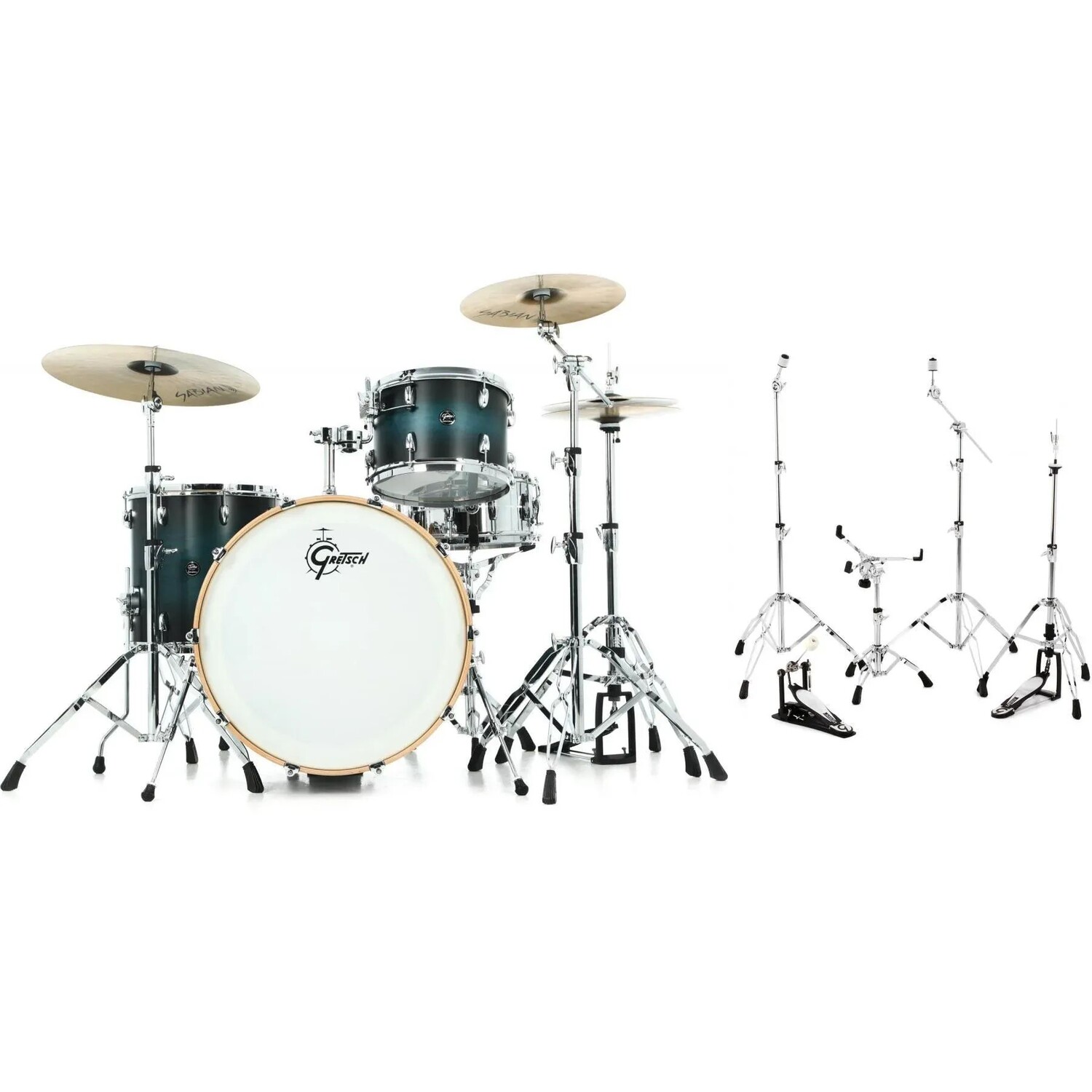 Gretsch Drums Renown RN2-R643 Комплект из 3 частей и комплекта оборудования — Satin Antique Blue Burst
Gretsch Drums Renown RN2-R643 Комплект из 3 частей и комплекта оборудования — Satin Antique Blue Burst