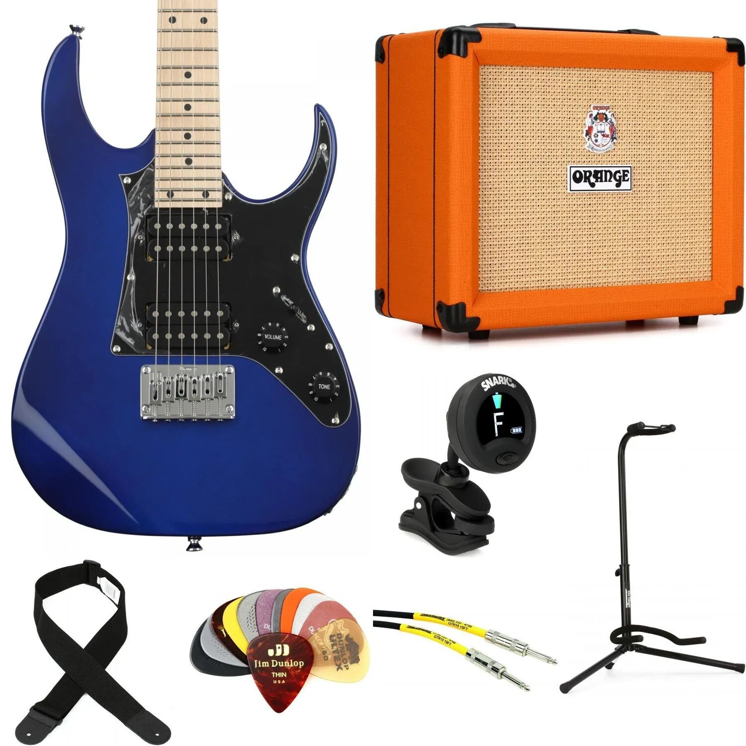 Электрогитара Ibanez miKro GRGM21M и комплект аксессуаров Orange Crush 20 Amp Essentials — Jewel Blue
Электрогитара Ibanez miKro GRGM21M и комплект аксессуаров Orange Crush 20 Amp Essentials — Jewel Blue