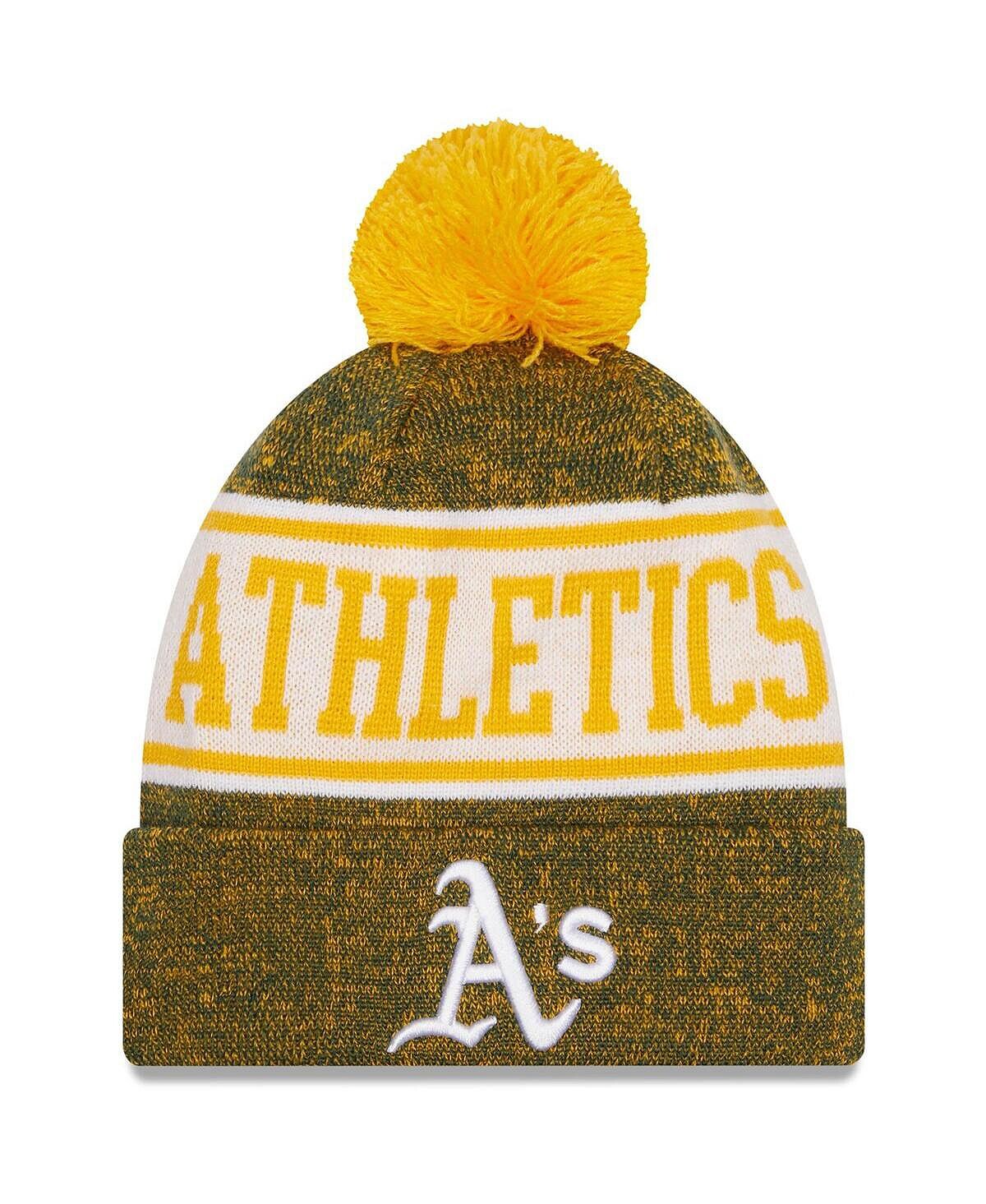 Мужская золотисто-зеленая вязаная шапка Oakland Athletics Banner с манжетами и помпоном New Era
Мужская золотисто-зеленая вязаная шапка Oakland Athletics Banner с манжетами и помпоном New Era