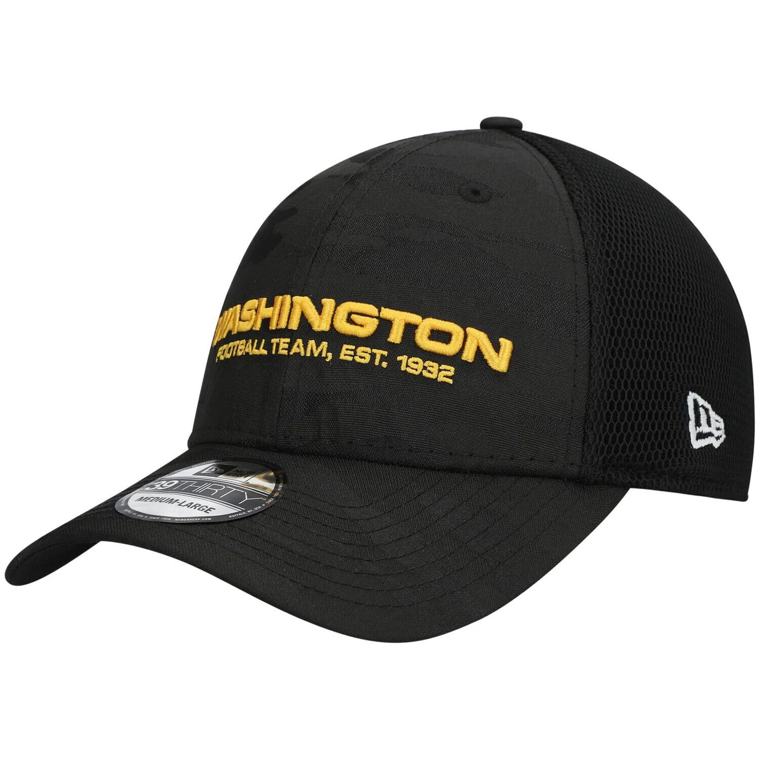 Мужская черная кепка New Era Washington Football Team с камуфляжным оттенком 39THIRTY Flex Hat
Мужская черная кепка New Era Washington Football Team с камуфляжным оттенком 39THIRTY Flex Hat