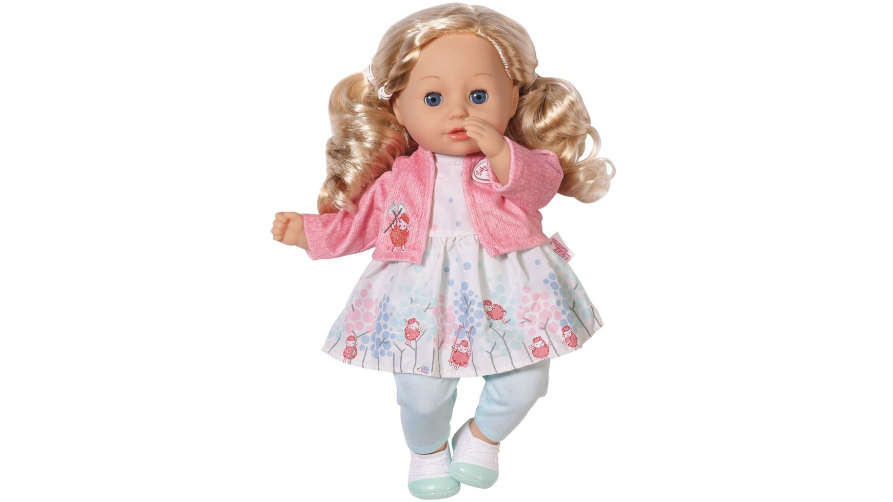 Zapf Creation Baby Annabell Little Sophia 36см со спящими глазками, платьем, леггинсами и туфлями 2-в-1
Zapf Creation Baby Annabell Little Sophia 36см со спящими глазками, платьем, леггинсами и туфлями 2-в-1