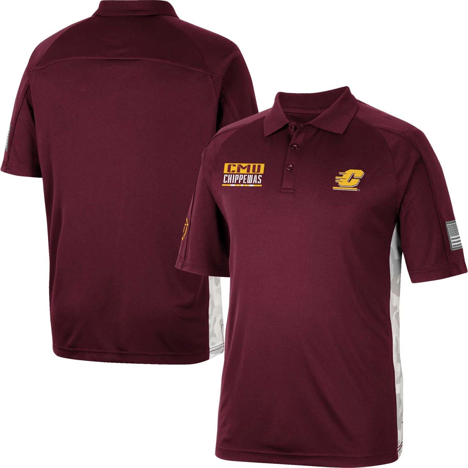 Мужской цент Colosseum Maroon. Поло с камуфляжным принтом Michigan Chippewas OHT Military Appreciation Snow
Мужской цент Colosseum Maroon. Поло с камуфляжным принтом Michigan Chippewas OHT Military Appreciation Snow