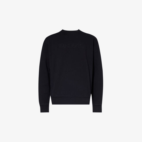 Хлопковая толстовка свободного кроя с вышитым логотипом Jw Anderson, черный
Хлопковая толстовка свободного кроя с вышитым логотипом Jw Anderson, черный