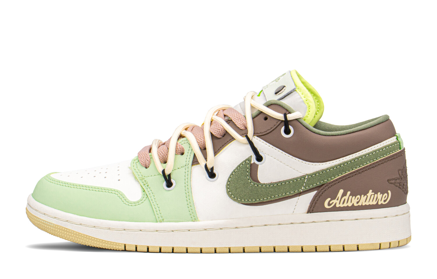 Кроссовки Air Jordan 1 Vintage Basketball Shoes Women's Low-Top Brown/yellow/cyan
Кроссовки Air Jordan 1 Vintage Basketball Shoes Women's Low-Top Brown/yellow/cyan