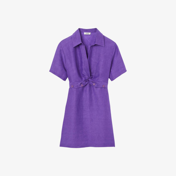 Тканое платье мини Luce с V-образным вырезом и закрученным узором Sandro, цвет violets
Тканое платье мини Luce с V-образным вырезом и закрученным узором Sandro, цвет violets