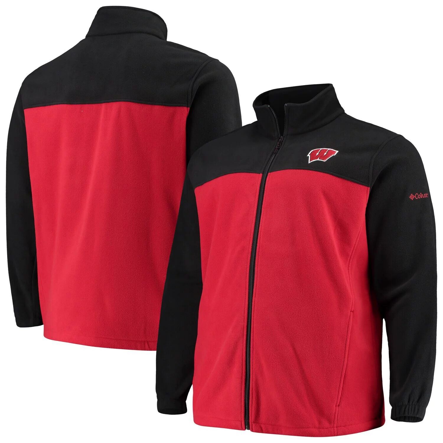 Мужская флисовая куртка с молнией во всю длину Columbia Black/Red Wisconsin Badgers Big & Tall Flanker III
Мужская флисовая куртка с молнией во всю длину Columbia Black/Red Wisconsin Badgers Big & Tall Flanker III