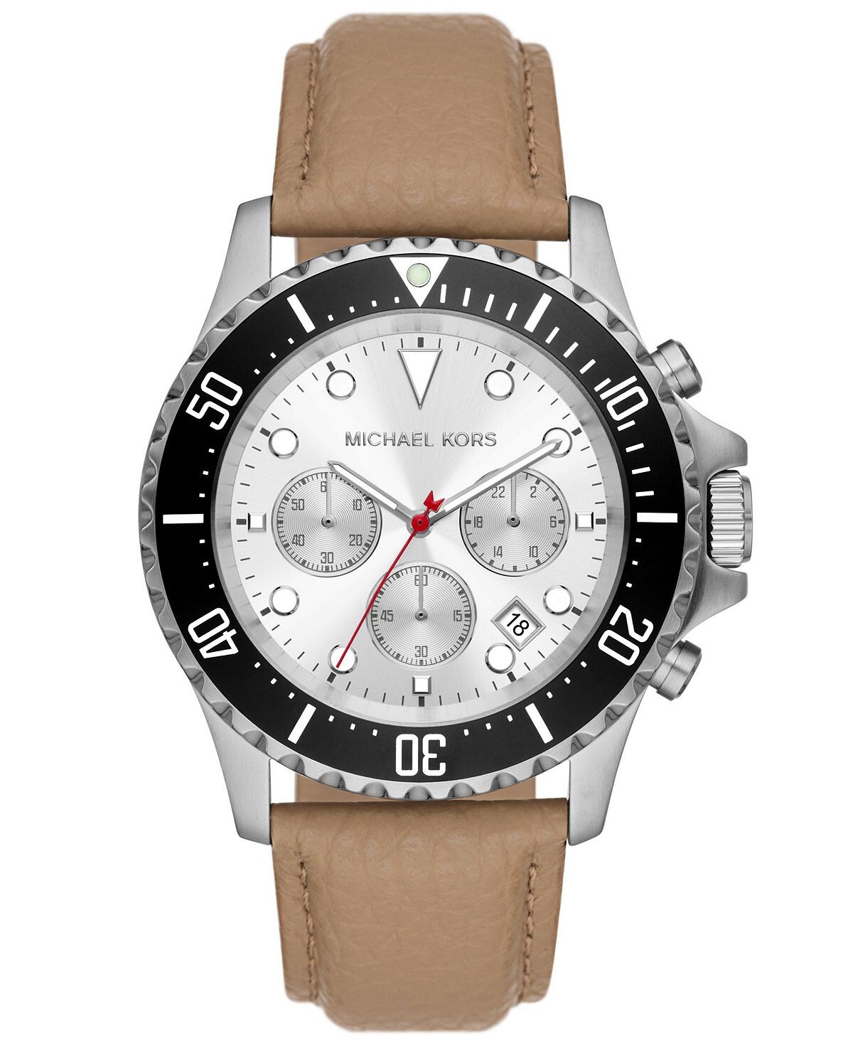 Мужские часы Everest с кварцевым хронографом из верблюжьей кожи, 45 мм Michael Kors
Мужские часы Everest с кварцевым хронографом из верблюжьей кожи, 45 мм Michael Kors