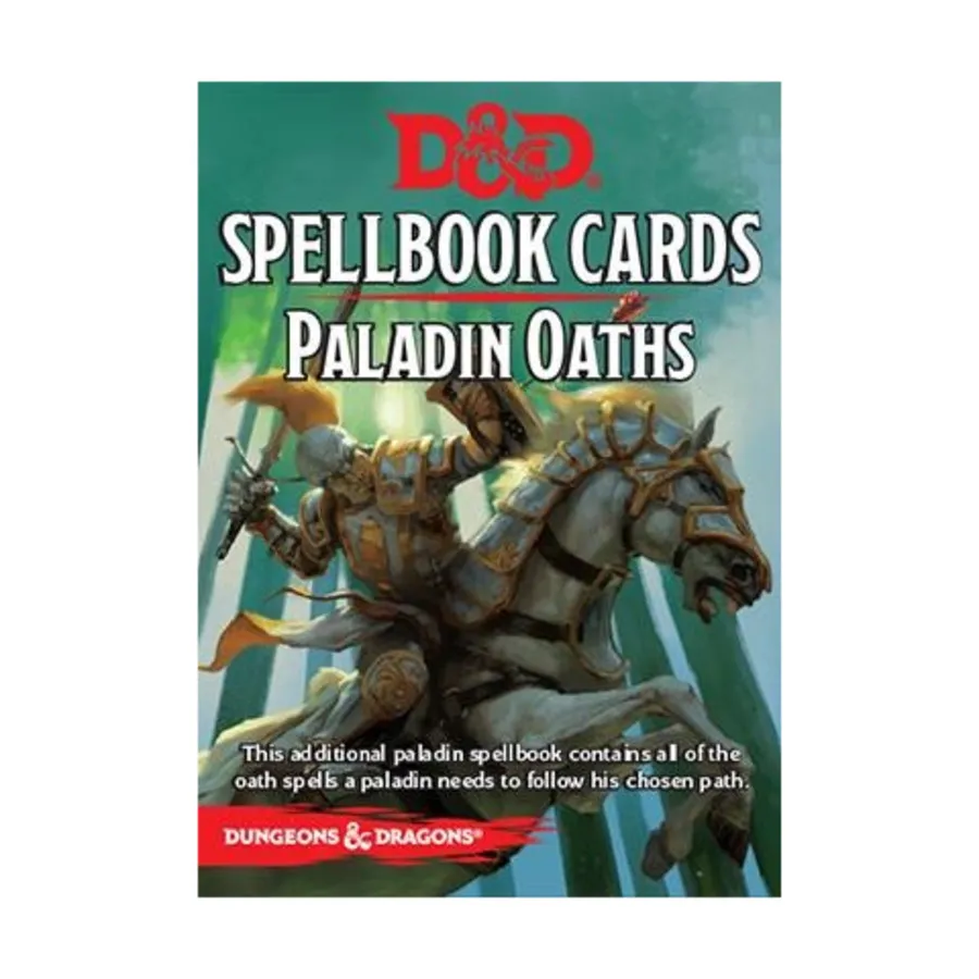 Карты книг заклинаний — Клятвы Паладина, Dungeons & Dragons - Gaming Aids (5th Edition) (Gale Force Nine)
Карты книг заклинаний — Клятвы Паладина, Dungeons & Dragons - Gaming Aids (5th Edition) (Gale Force Nine)